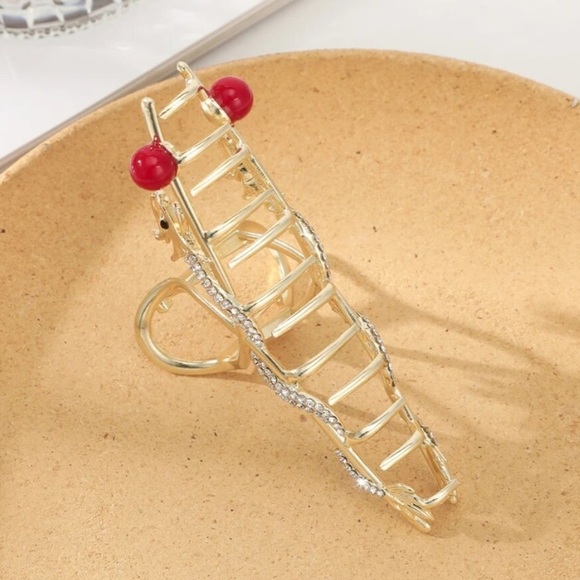 Gold Rhinestone Dragon Hair Claw Hair Accessory main image 5